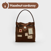 Tagi. Suede Wheat Field Corduroy Hobo Bag