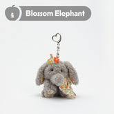 Tagi. Elly Grey Elephant Plush Bag Charm Pendant