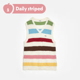 Tagi. Daily striped V-neck knitted vest