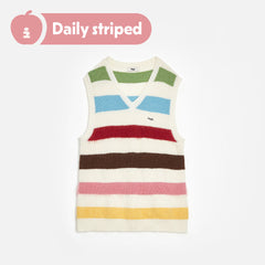 Tagi. Daily striped V-neck knitted vest