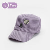 Tagi. Heart Dots Riding Cap Woven Newsboy Cap