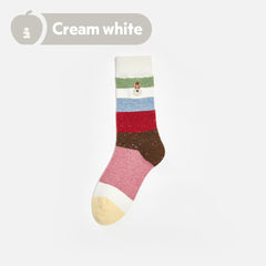 Tagi. Snowflake dot striped socks