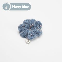 Tagi. Pearl wool scrunchie