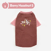 Tagi. Haha& Popcorn Pet Raglan Stripe T-shirt