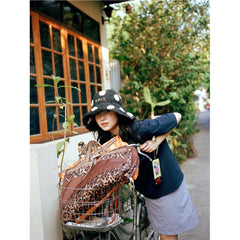 Tagi. Wide-brimmed Woven Hat
