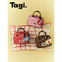 Tagi. Inspire Picnic Bowling Cosmetic Bag / Imagine Butterfly Mirror Charm