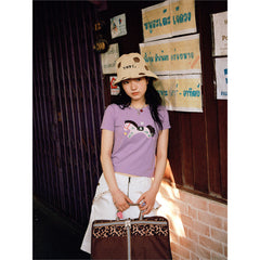 Tagi. Narrow-brimmed Dots Woven Hat