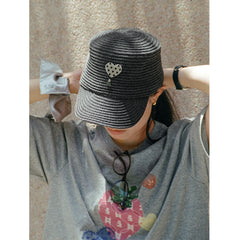 Tagi. Heart Dots Riding Cap Woven Newsboy Cap