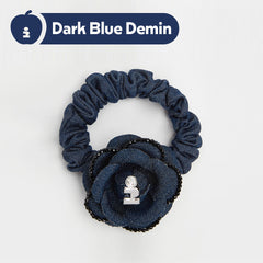 Tagi. Demin Flower Hair Tie