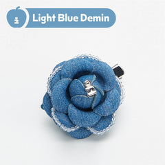 Tagi. Demin Flower Hair Tie