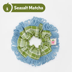 Tagi. Knitting Yarn Tassel Hair Scrunchie