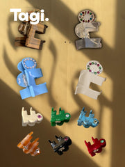 Tagi. mark puzzle texure hair grip