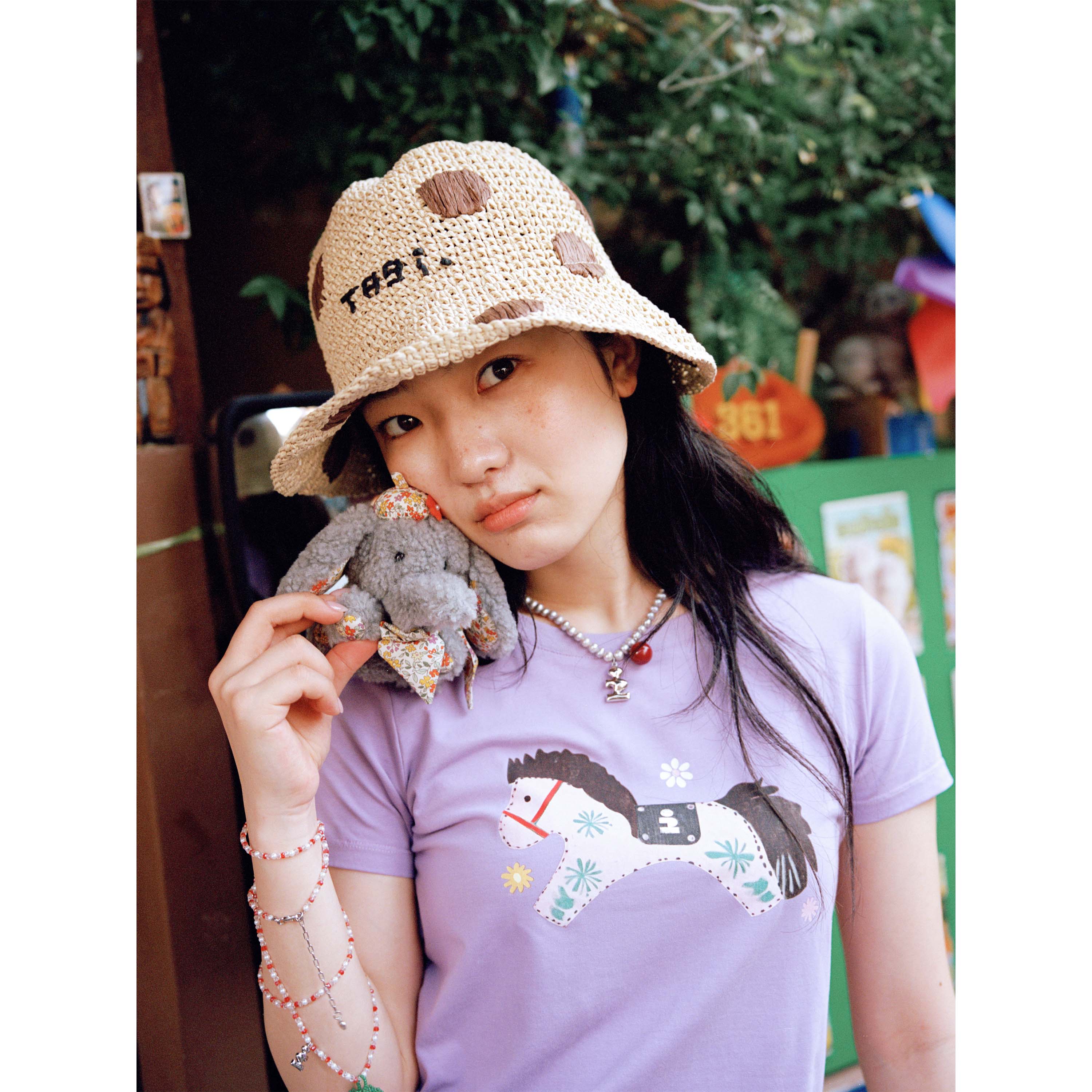 Tagi. Elly Grey Elephant Plush Bag Charm Pendant