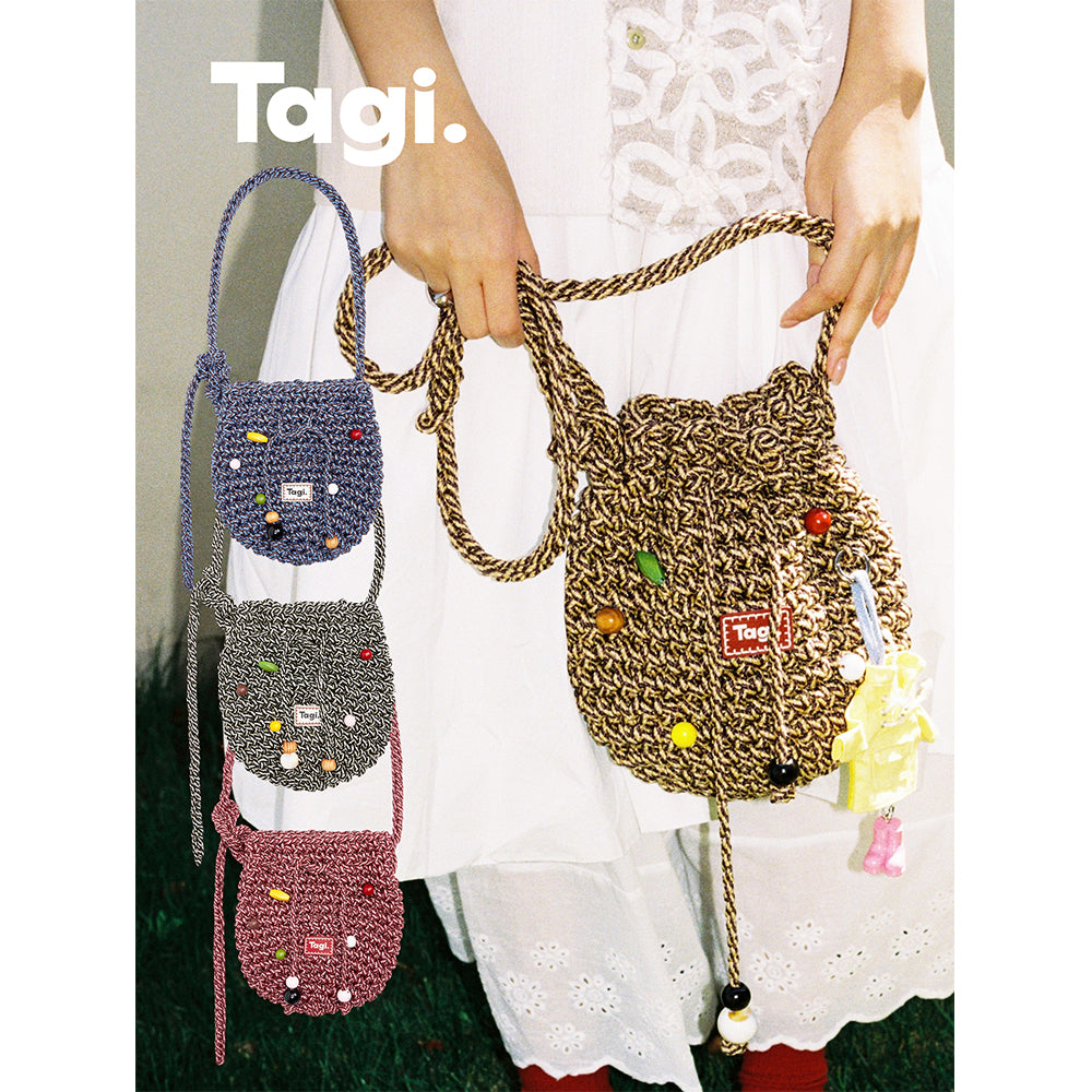 Tagi. Signal Fruit Woven Bucket Bag