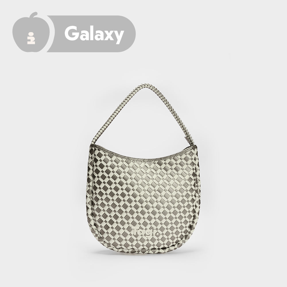 Tagi. PU Leather Woven Shoulder Bag