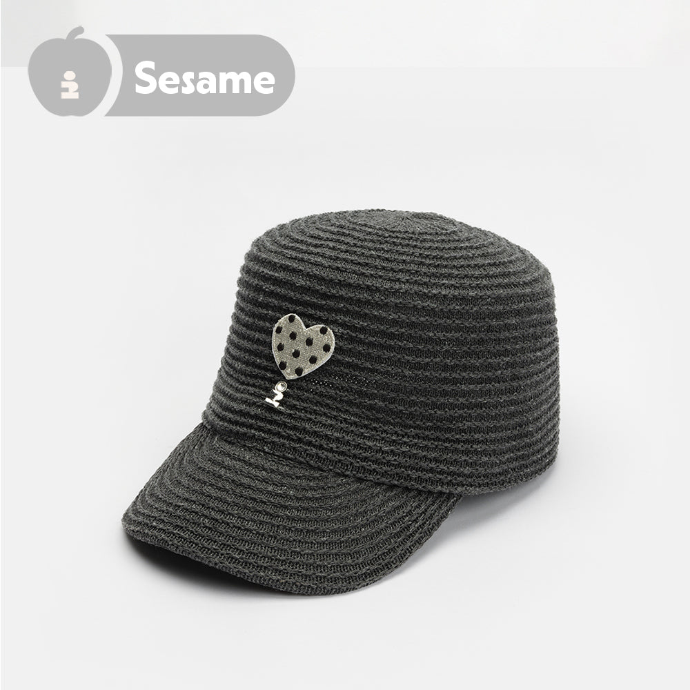 Tagi. Heart Dots Riding Cap Woven Newsboy Cap
