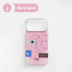 Tagi. Jelly Freeze Spiral Magnetic Phone Case and Conch Phone Holder
