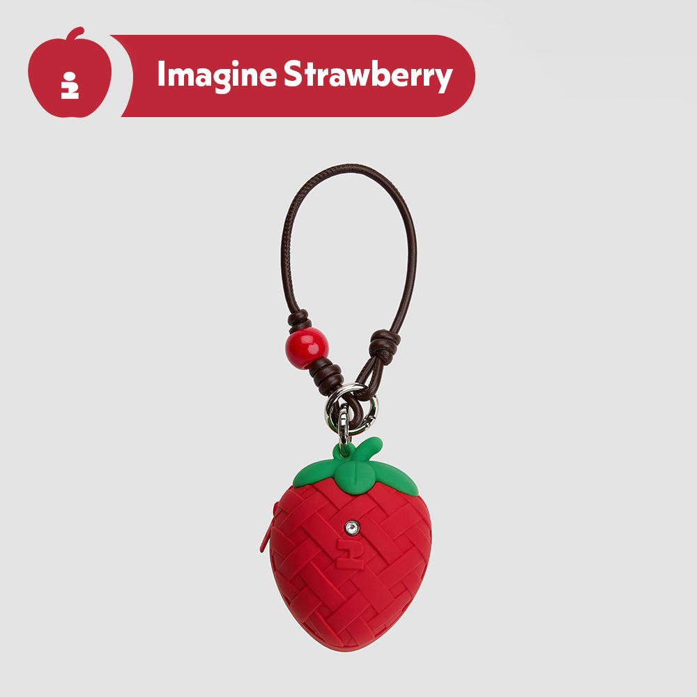 Tagi. Imagine Apple and Inspire Strawberry Silicone Storage Bag Charm