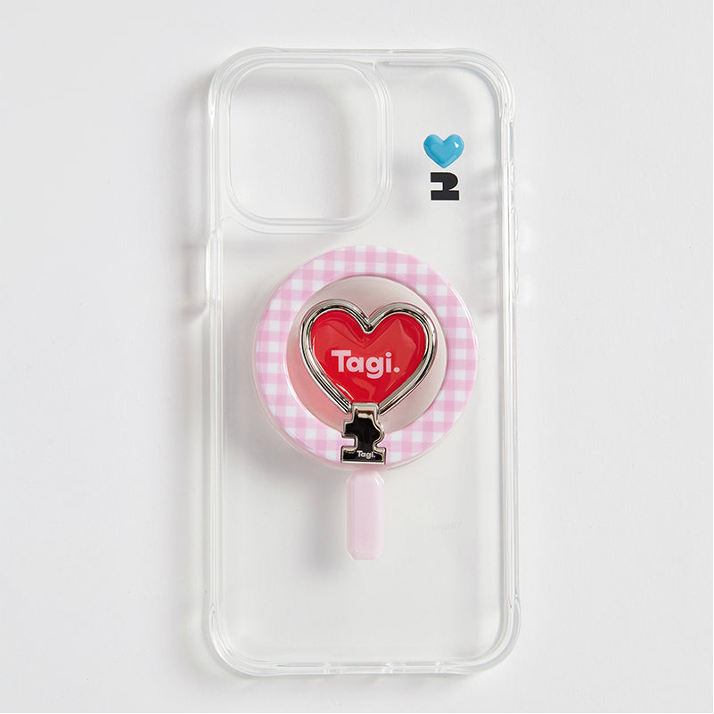 Tagi. Put-Put Happy Magnetic Phone Case with Phone Grip Holder