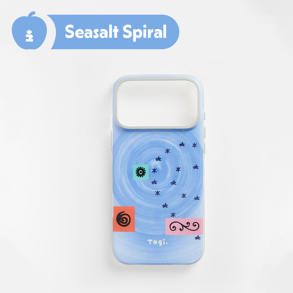 Tagi. Jelly Freeze Spiral Magnetic Phone Case and Conch Phone Holder