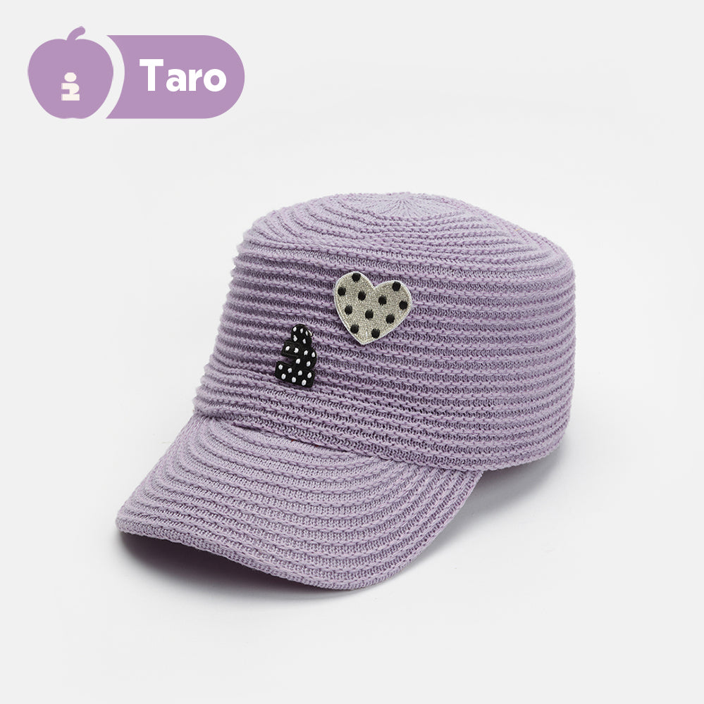 Tagi. Heart Dots Riding Cap Woven Newsboy Cap