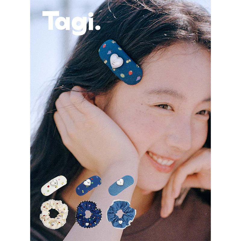 Tagi. Love Pearl Hair Scrunchie/Hairpin