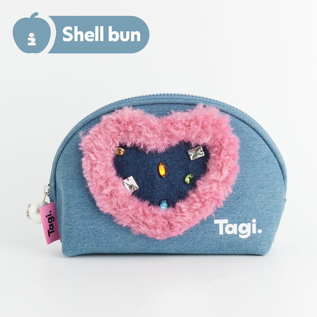 Tagi. Imagine Jelly Love Denim Storage Bag