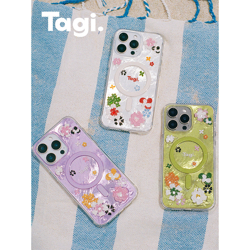 Tagi. Sparking Blossom Magnetic Phone Case/Bracket