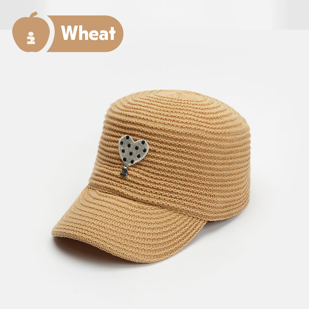 Tagi. Heart Dots Riding Cap Woven Newsboy Cap