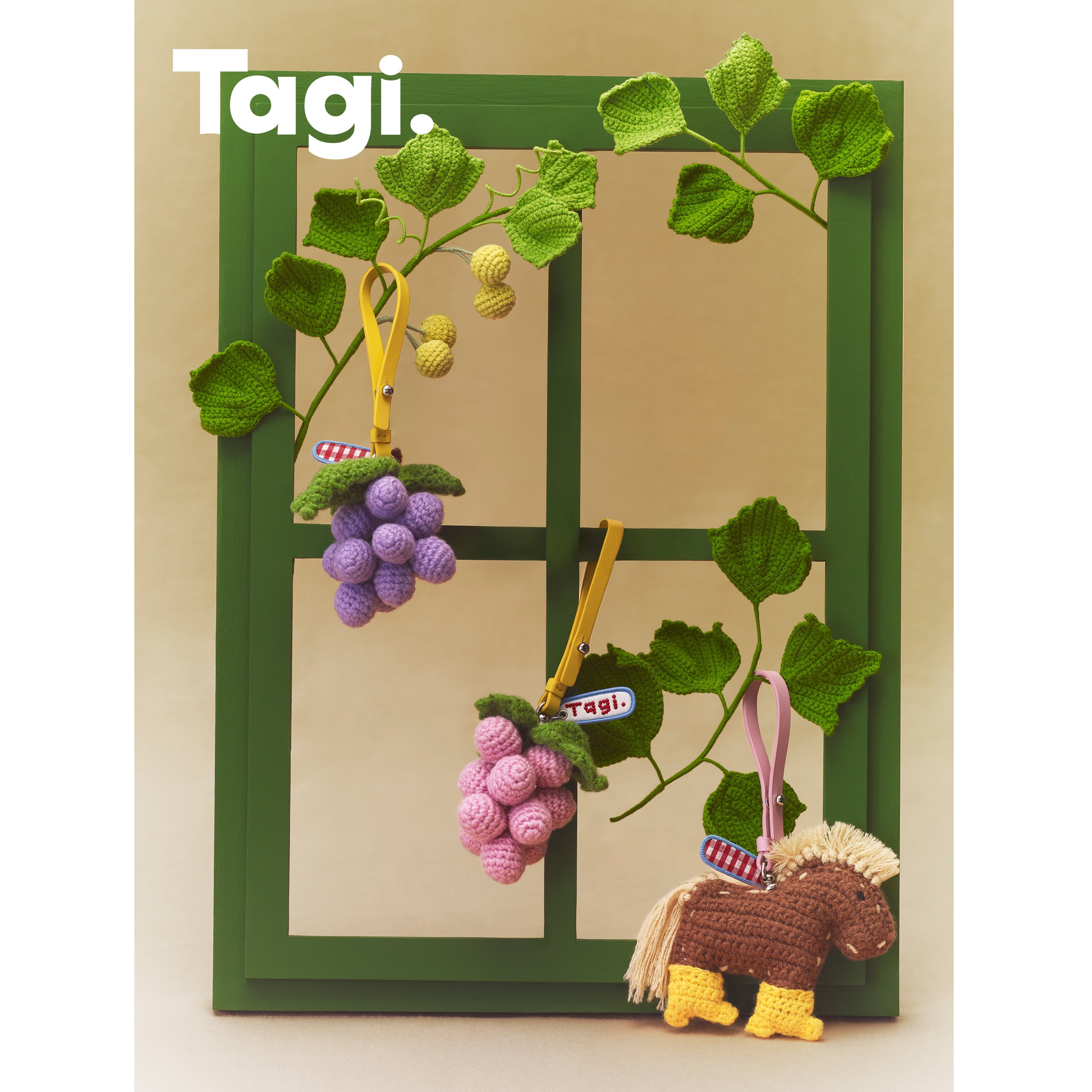 Tagi. Magi Grape Crochet Pendant