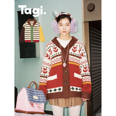 Tagi. Magi Thick-knit Sweater Coat