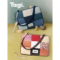 Tagi. Imagine Denim Patchwork Laptop Bag & Tagi. Corduroy Floral Patchwork Laptop Bag