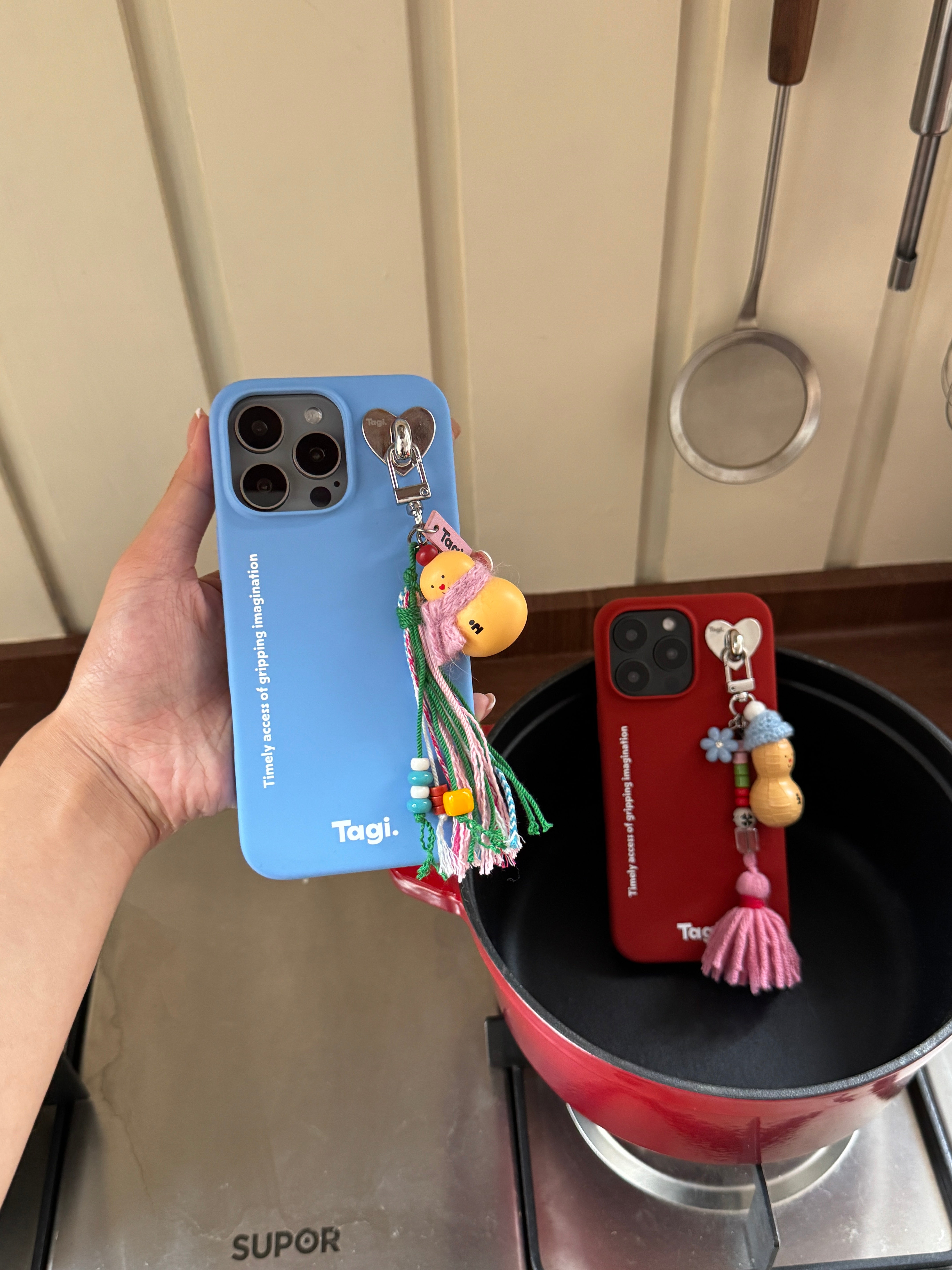 Tagi.Hulu&Peanut liquid silicone magnetic phone case