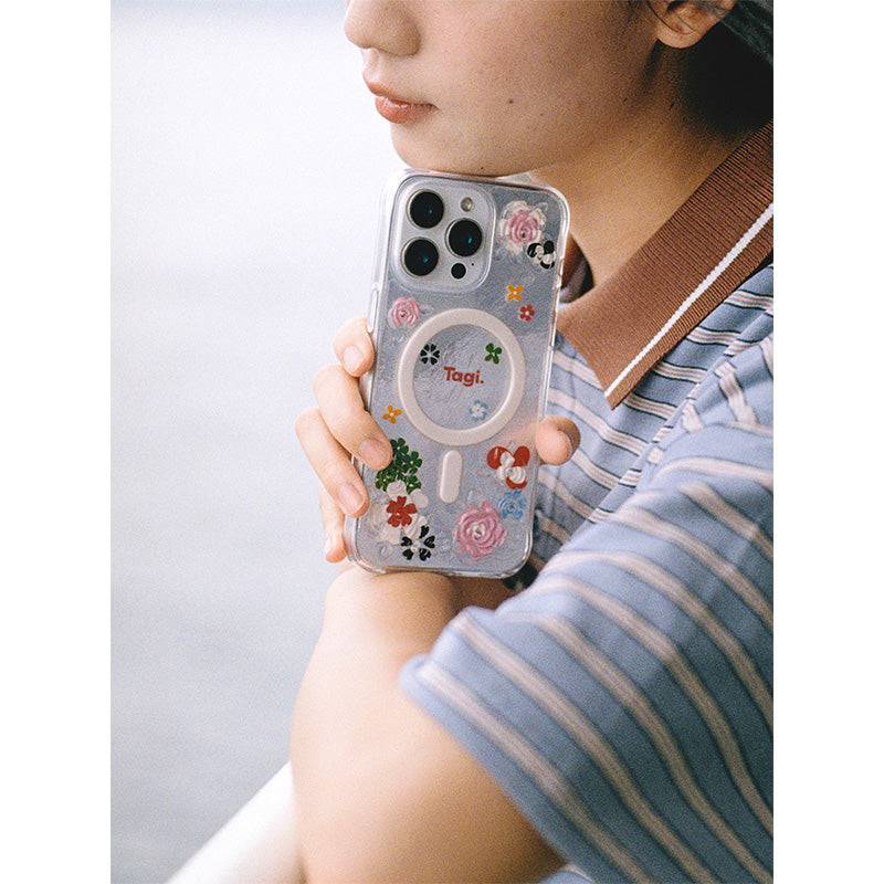 Tagi. Sparking Blossom Magnetic Phone Case/Bracket