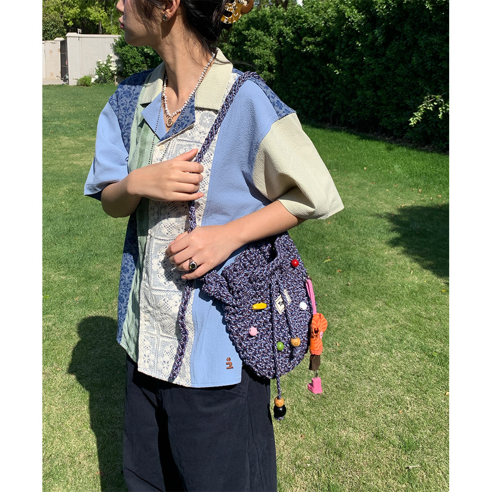 Tagi. Signal Fruit Woven Bucket Bag