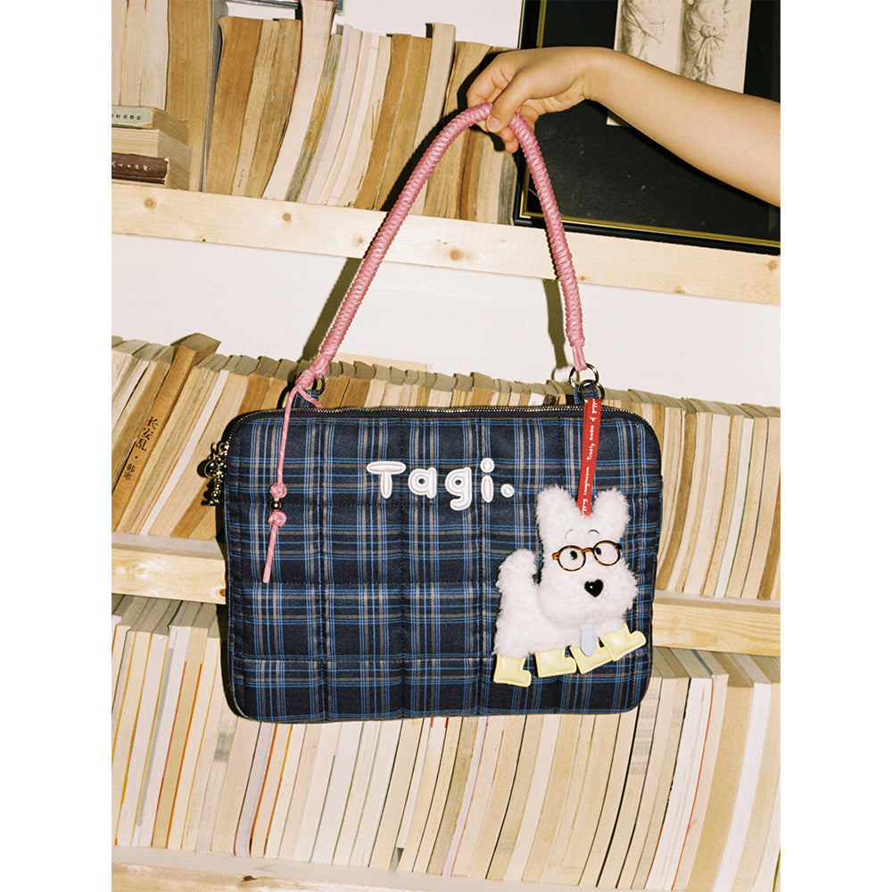 Tagi. Small Woven-pilow Laptop Bag