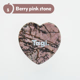 Tagi.Natural stone"Love Pebble paint" phone holder