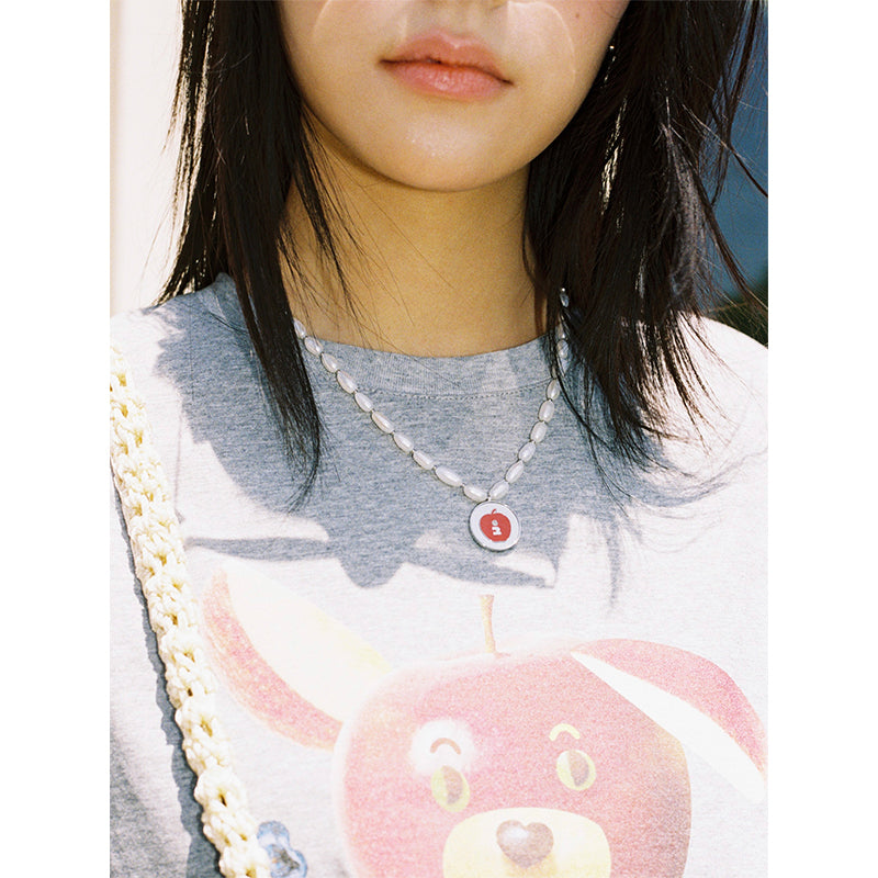 Tagi. Gold Coin Smiley Apple Ring