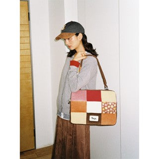 Tagi. Imagine Denim Patchwork Laptop Bag & Tagi. Corduroy Floral Patchwork Laptop Bag