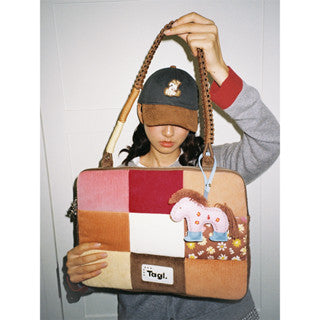 Tagi. Imagine Denim Patchwork Laptop Bag & Tagi. Corduroy Floral Patchwork Laptop Bag