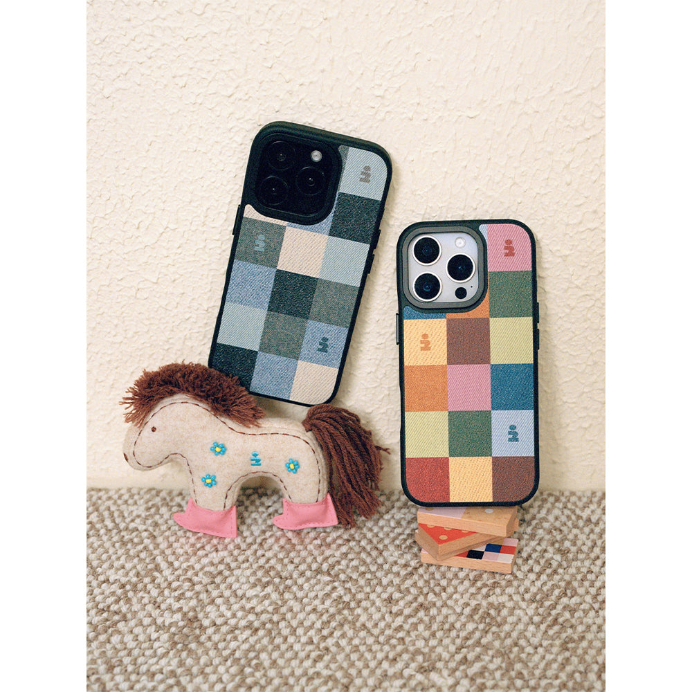 Tagi. i Imagine Plaid Magnetic Phone Case & Magi Magnetic Phone Holder