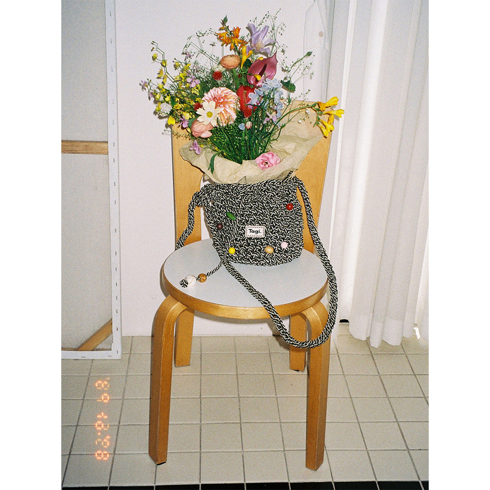 Tagi. Signal Fruit Woven Bucket Bag