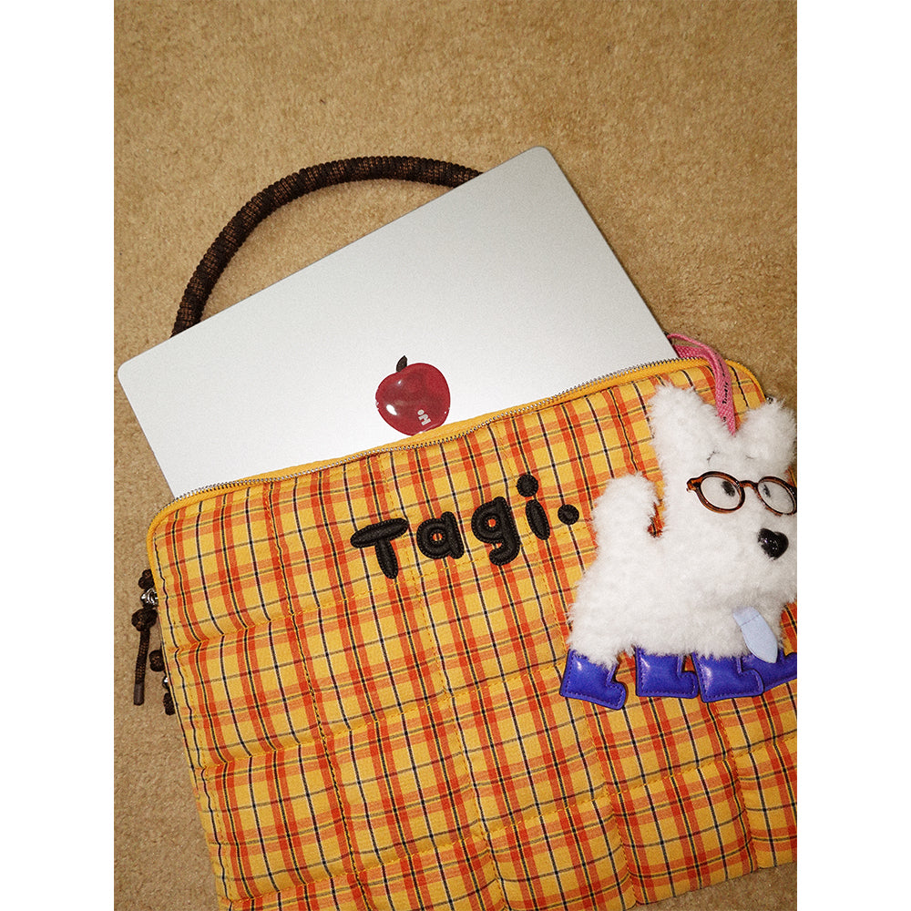 Tagi. Small Woven-pilow Laptop Bag