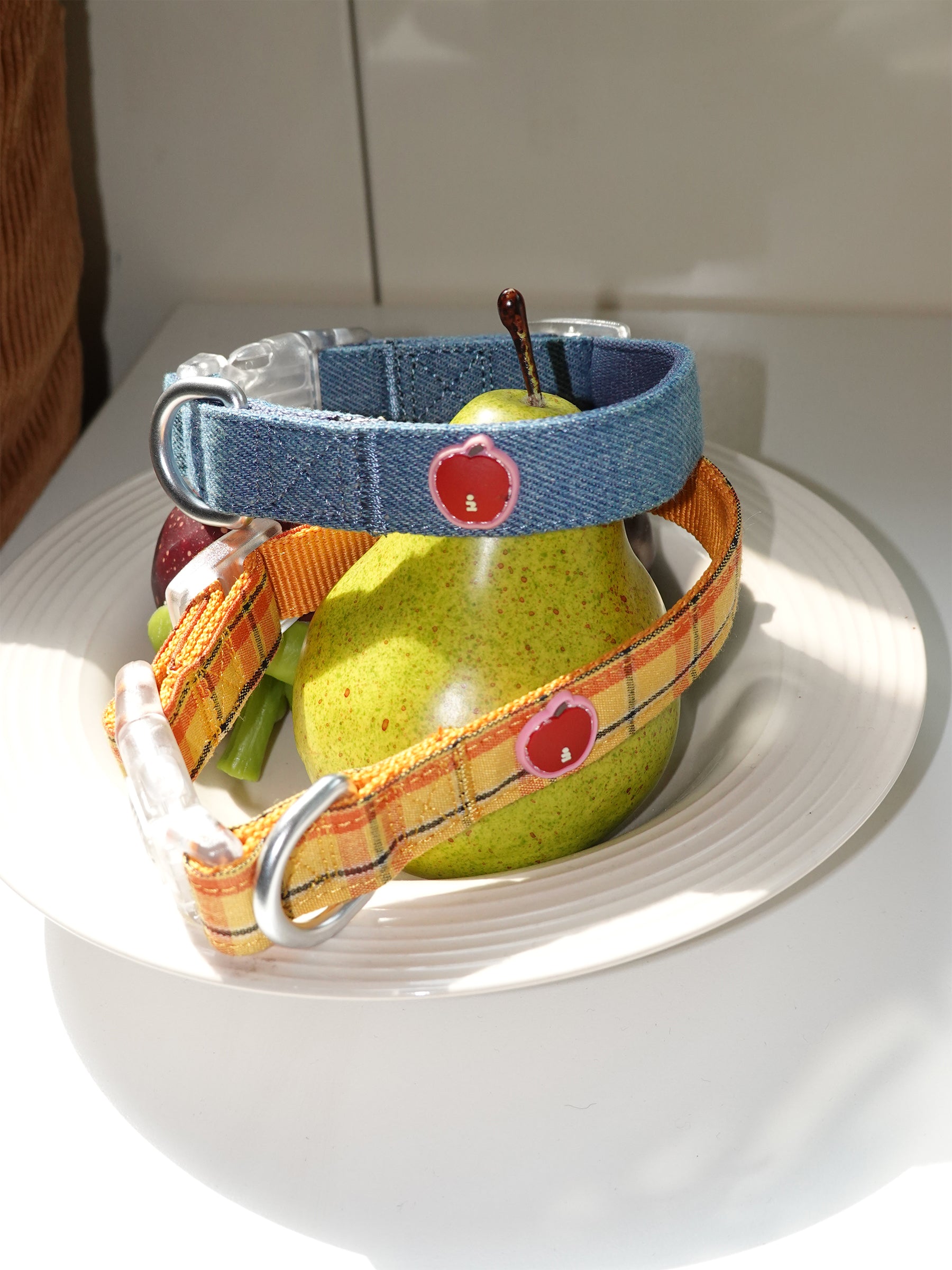 Tagi. Imagine Apple Pet Harness, Collar and Leash