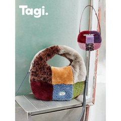Tagi. Fuzzy Patchwork Shoulder Bag