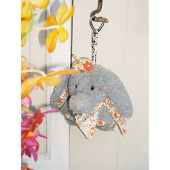 Tagi. Elly Grey Elephant Plush Bag Charm Pendant