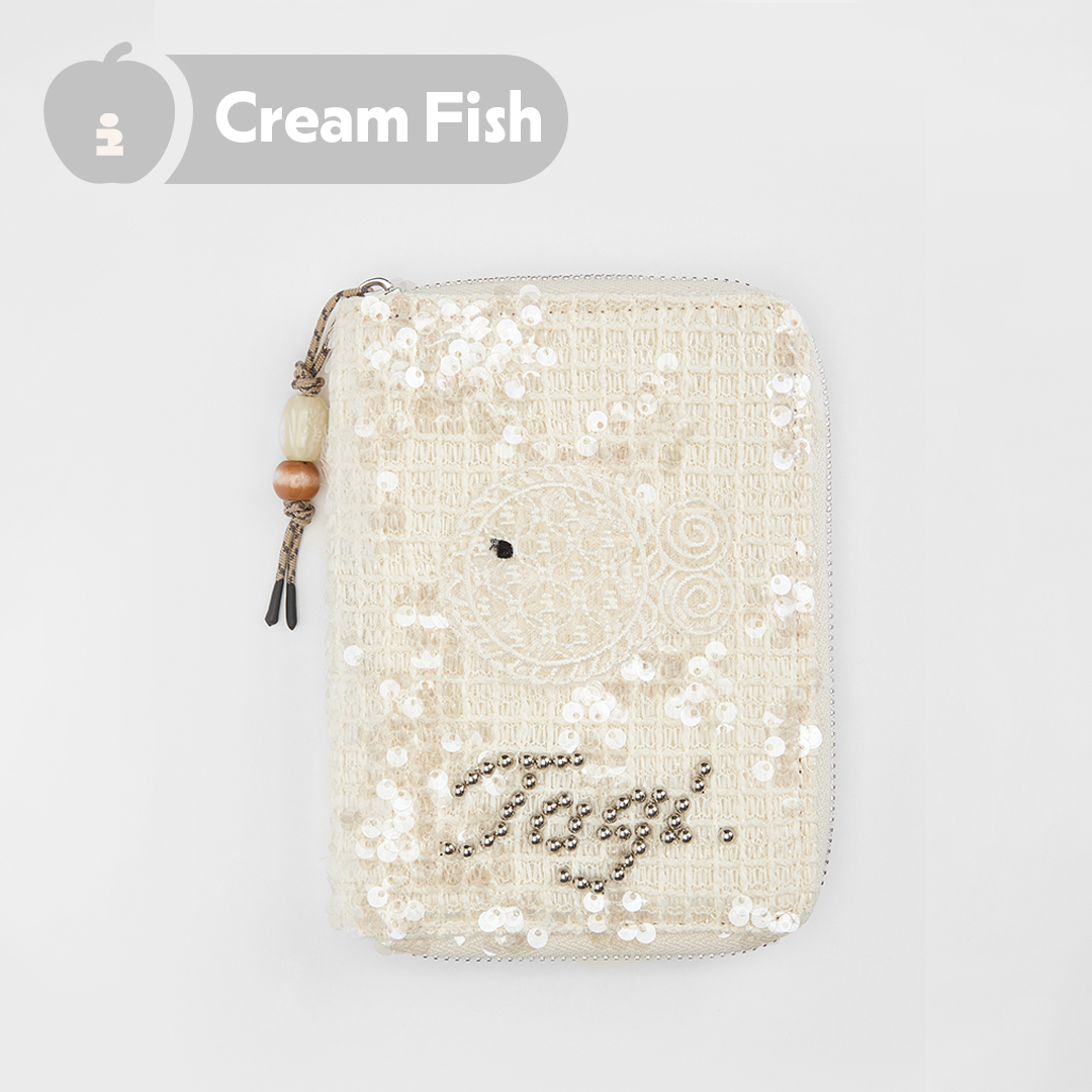 Tagi. Lace Fish Passport Holder