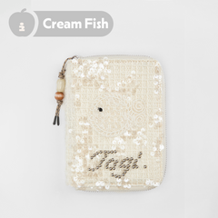 Tagi. Lace Fish Passport Holder