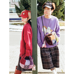 Tagi. Fuzzy Patchwork Shoulder Bag