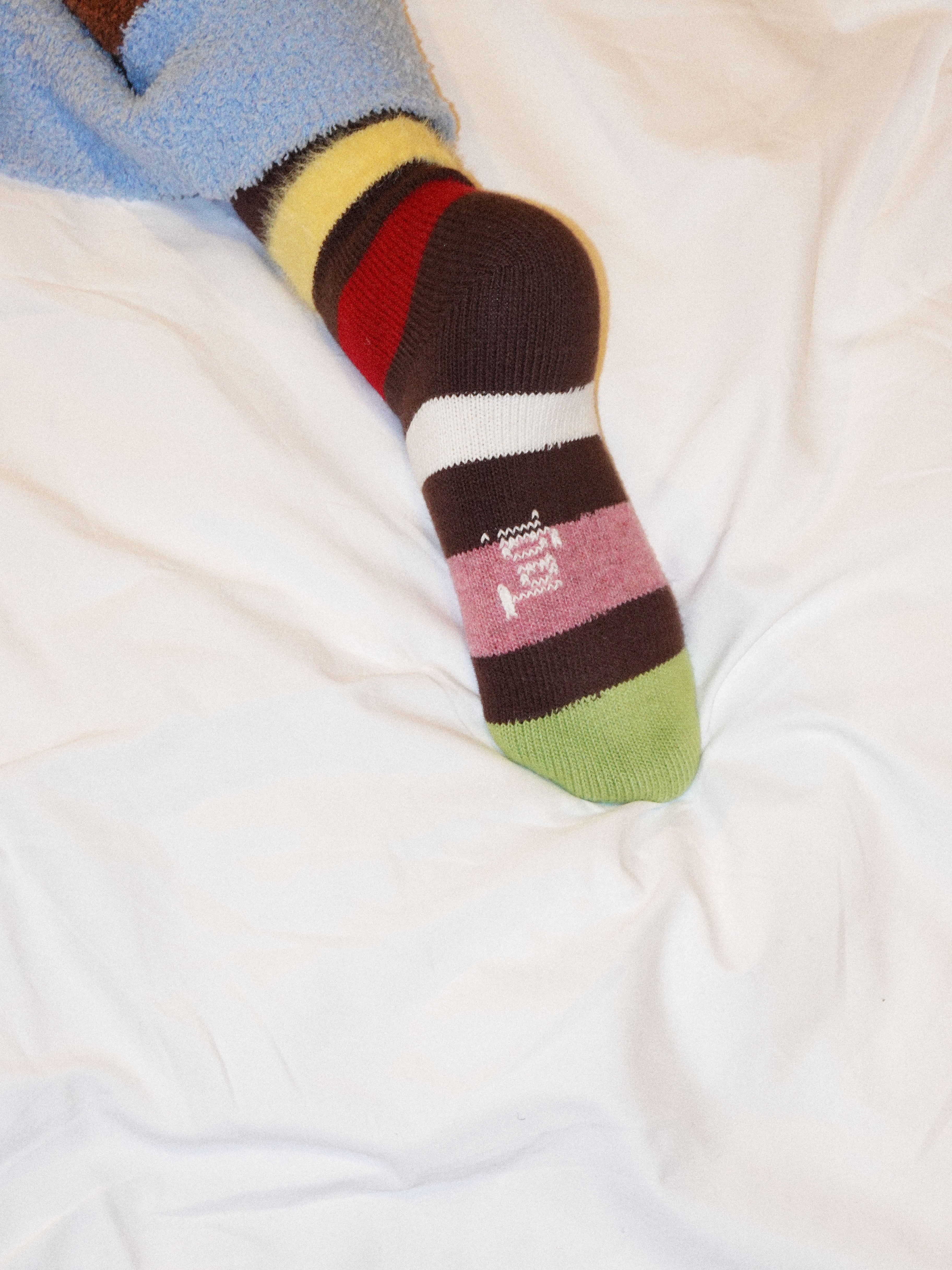 Tagi. Warm striped wool socks